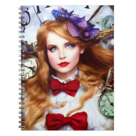Alice Time Behållas Flytta AI Generated Art Anteckningsbok