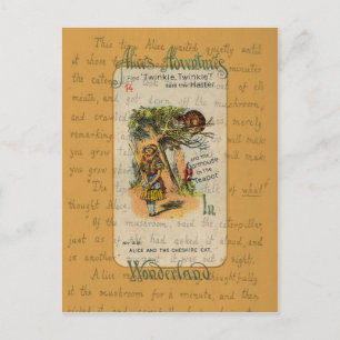 Alice: Twinkle, Twinkle, sa Hatter Vykort