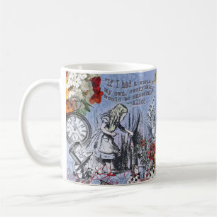 Alice underbara gardin nonsens underland klassiker kaffemugg