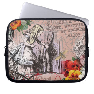 Alice underbara nonsensgardiner klassiker laptop sleeve
