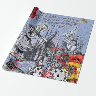 Alice underbara nonsensgardiner klassiker presentpapper
