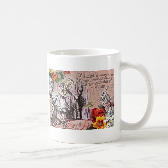Alice underbara nonsensgardinklassiker kaffemugg (Höger)