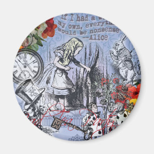 Alice underbara nonsensridå sagoland klassiker magnet