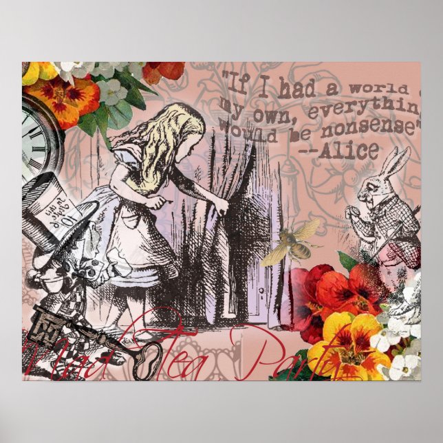alice underland nonsens saga gardin poster (Framsidan)