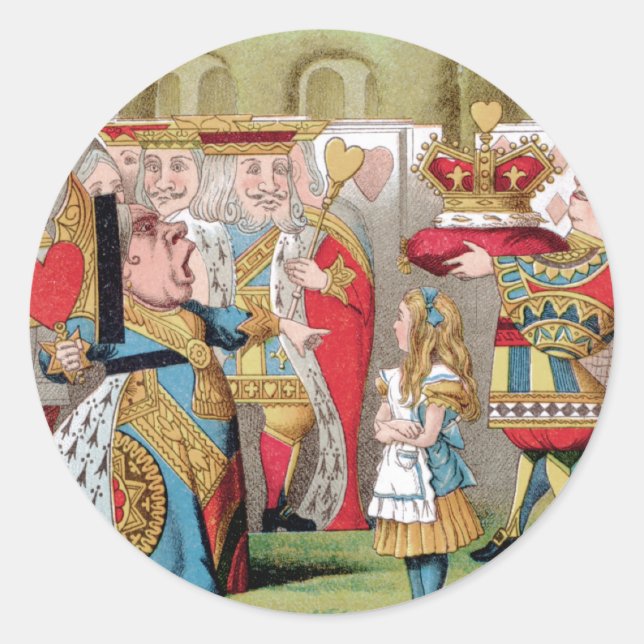 ALICE UPPFYLLER HJÄRTAN RUNT KLISTERMÄRKE (Framsida)