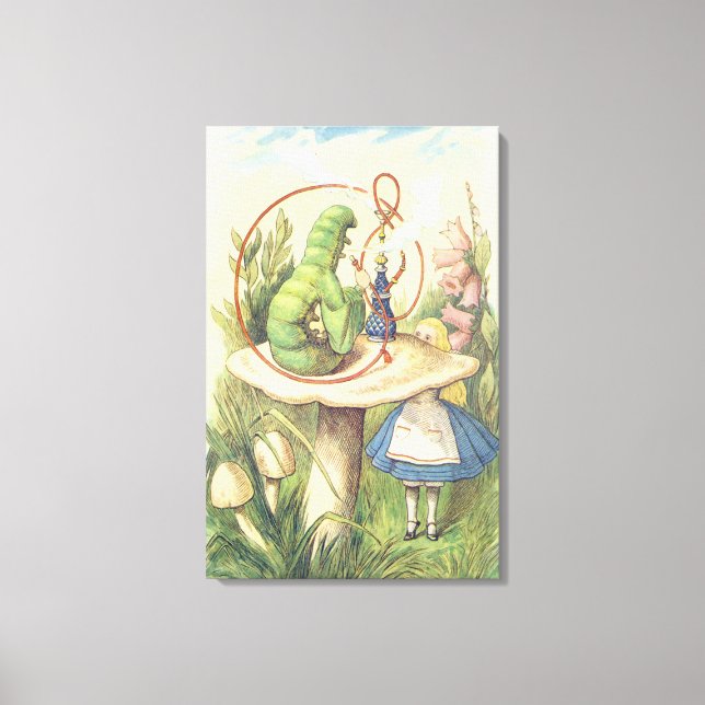 Alice uppfyller vattenpelaren canvastryck (Framsida)