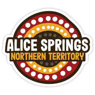 Alice Vår Northern Territory Australia Sticker Klistermärken
