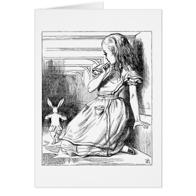 Alice växer större hälsningskort (Framsidan)