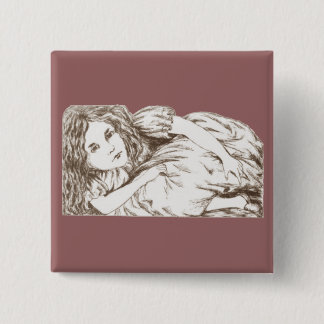 Alice växer vid Lewis Carroll som Sepia tonar Knapp
