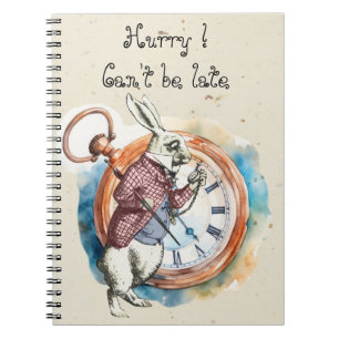 Alice - vit kanin 1865 anteckningsbok