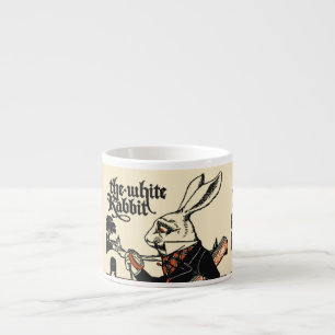 Alice Vit Kanin Klassiska Underlandet Espressomugg