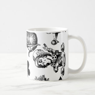 Alice Vit Kanin Underland Klassiker Kaffemugg