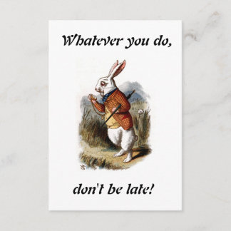 Alice - vitkanin inbjudningar