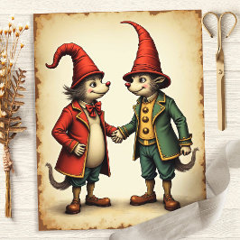 Alice Whimsical Gnomes Scrapbookpapper