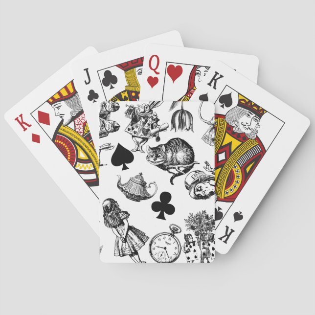Alice White Rabbit Wonderland Classic Casinokort (Baksidan)