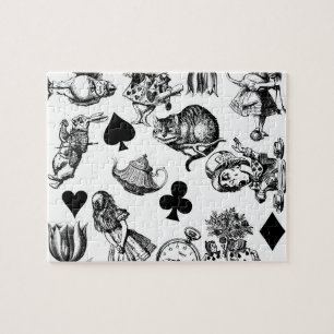 Alice White Rabbit Wonderland Classic Pussel