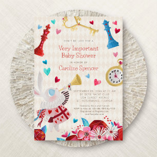 Alice Wonderland Baby Shower-inbjudan Inbjudningar