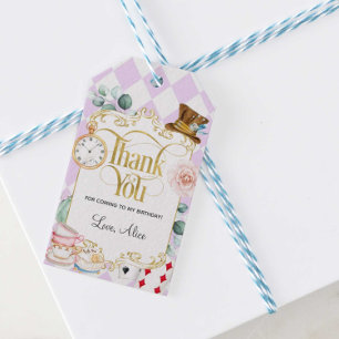 Alice wonderland, galen hatter te party, föredrar presentetikett