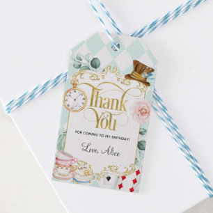 Alice wonderland, galen hatter te party, föredrar presentetikett