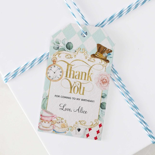 Alice wonderland, galen hatter te party, föredrar  presentetikett (Skapare uppladdad)