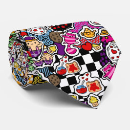 Alice Wonderland Mad Hatter Cat Doodle Art av Leah Slips