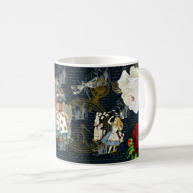 Alice Wonderland Ro Cards Literary Blue Mugg (Framsida höger)