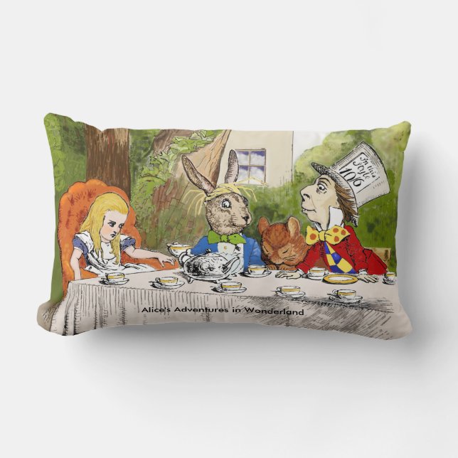 Alice's Adventures in Wonderland Lumbarkudde (Framsida)