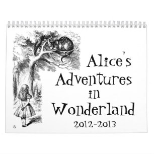 Alices äventyr i underlandkalender kalender