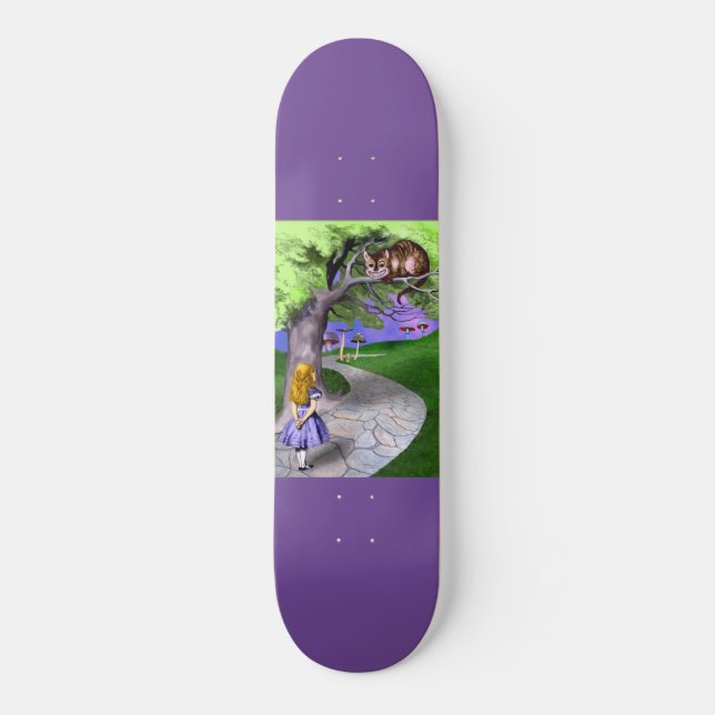 Alice's Äventyr i Wonderland Mini Skateboard Bräda 18,5 Cm (Framsida)