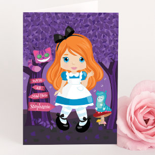 Alice's Äventyr i Wonderland Personlig Card Kort