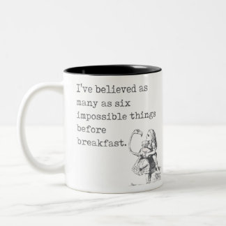 Alices Äventyr i Wonderland Quote Två-Tonad Mugg