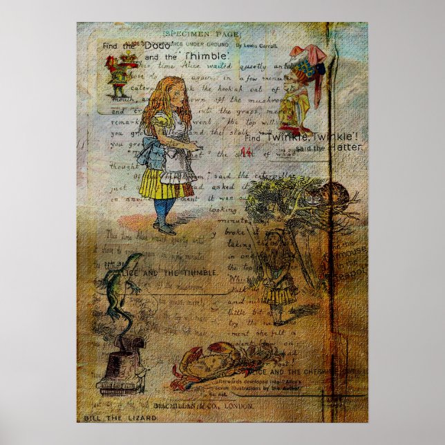 Alice's Äventyr Poster (Framsidan)