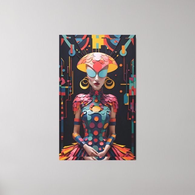 Alice's New Aeftermiddag Tea Party - Ken Gage Art Canvastryck (Framsida)