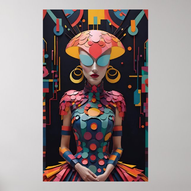 Alice's New Aeftermiddag Tea Party - Ken Gage Art Poster (Framsidan)