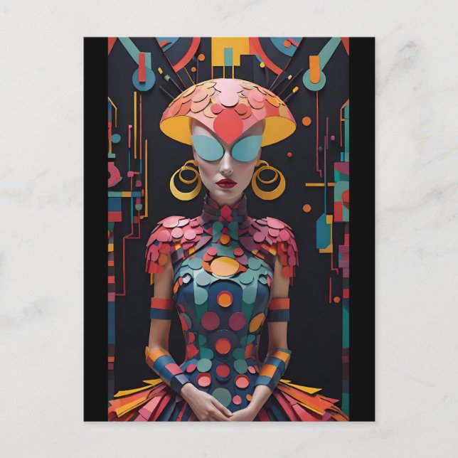 Alice's New Aeftermiddag Tea Party - Ken Gage Art Vykort (Framsida)