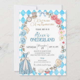 Alice's Onederland, Flickans första Födelsedagsfes Inbjudningar