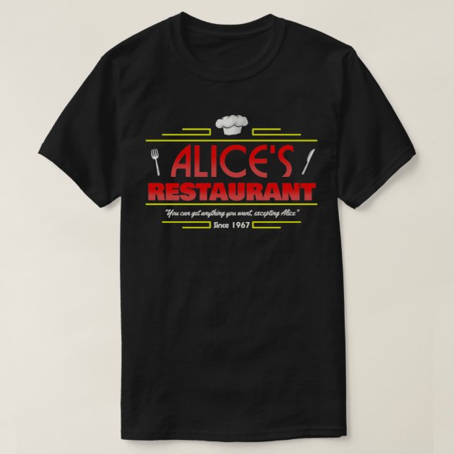 Alices Restaurant T Shirt (Design framsida)