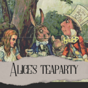 Alice's Tea Party MadHatter Wonderland Vykort