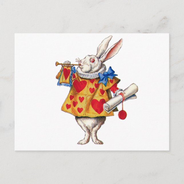 ALICE'S WHITE RABBIT IN WONDERLAND VYKORT (Framsida)