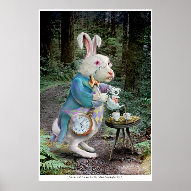 Alice's White Rabbit Poster (Framsidan)