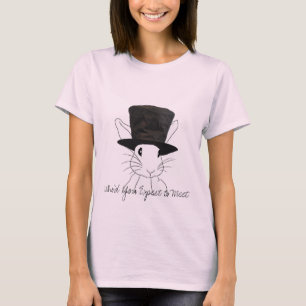 Alice's White Rabbit Top hat Tea Party T-shirt