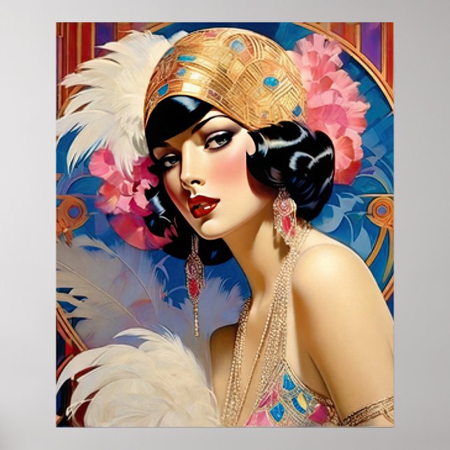 Alicia An Art Deco Flapper Poster (Framsidan)