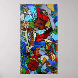 Alicias Blommigt Garden Window Poster eller skrive