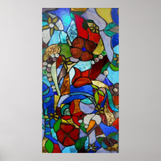 Alicias Blommigt Garden Window Poster eller skrive