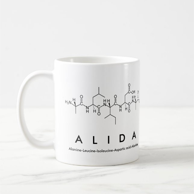Alida peptide namn mugg (Vänster)
