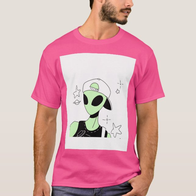 Alien 004 t shirt (Framsida)