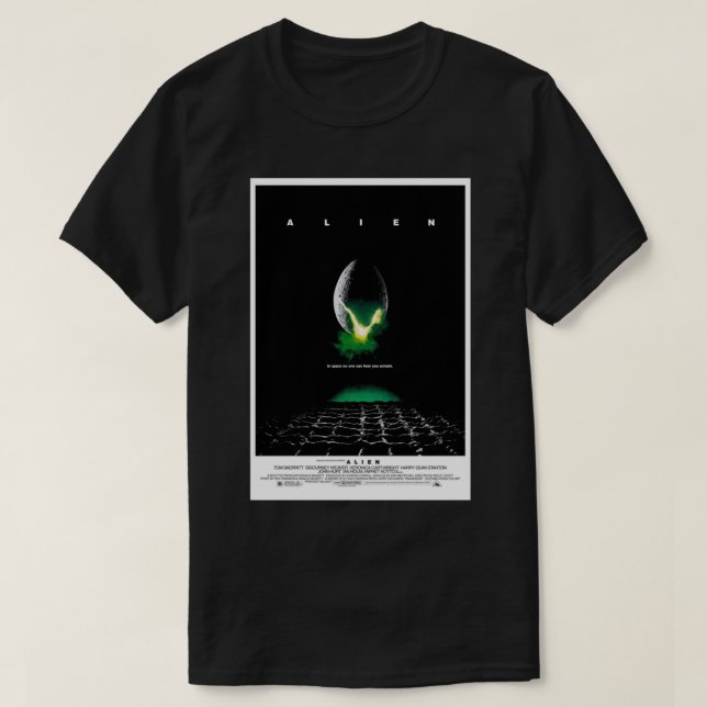 Alien (1979) vykort t shirt (Design framsida)