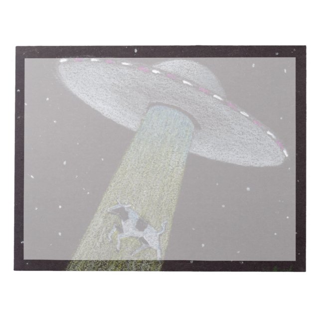 Alien Abduction Anteckningsblock (Framsida)