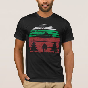 Alien Abduction Bigfoot UFO Sci Fi Älskare T Shirt