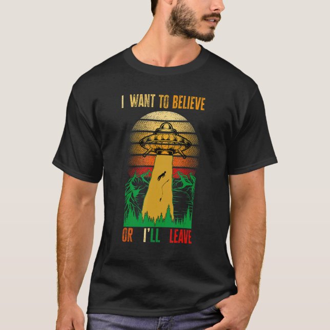 Alien Abduction Fishman på mitt område T Shirt (Framsida)